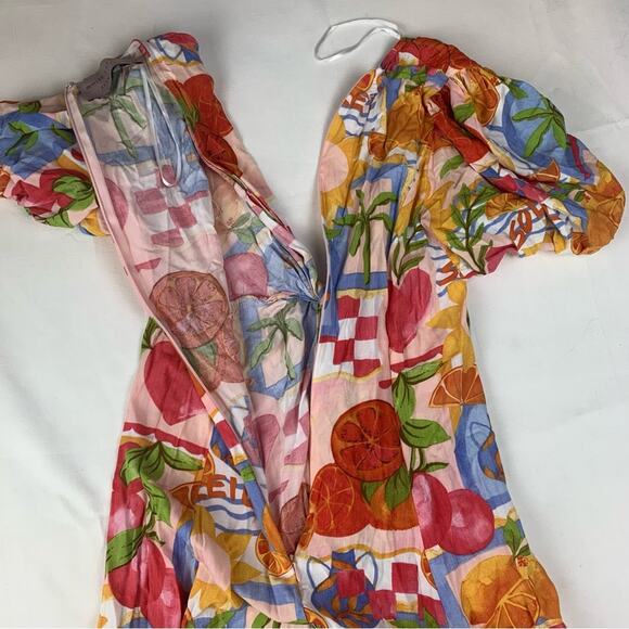 White Closet women's large Element Multicolor Floral Dress maxi tropical farm ri - Picture 13 of 14